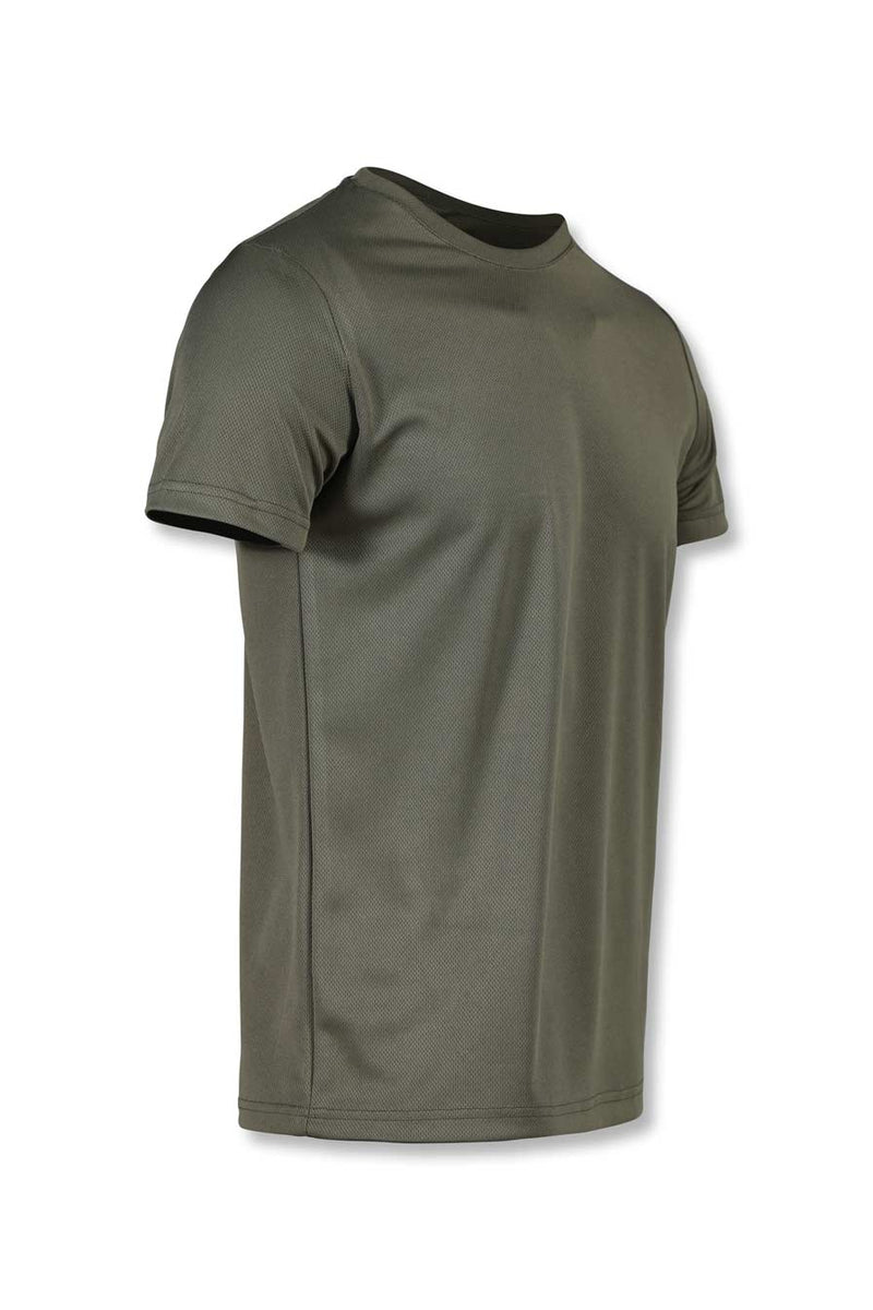 SHORT-SLEEVE MESH T-SHIRT (OLIVE)