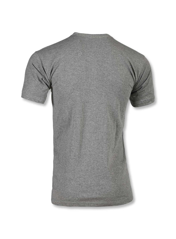 HALF-SLEEVE COTTON T-SHIRT (GREY)