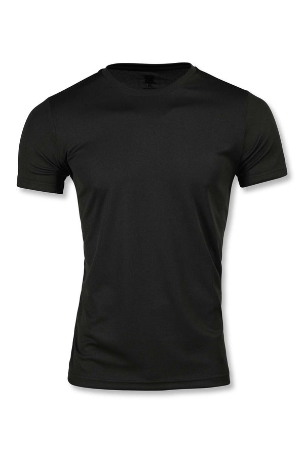 SHORT-SLEEVE MESH T-SHIRT (BLACK)