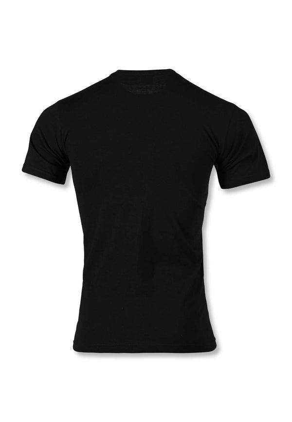 HALF-SLEEVE COTTON T-SHIRT (BLACK)