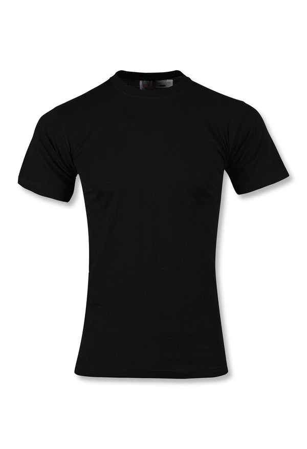 HALF-SLEEVE COTTON T-SHIRT (BLACK)