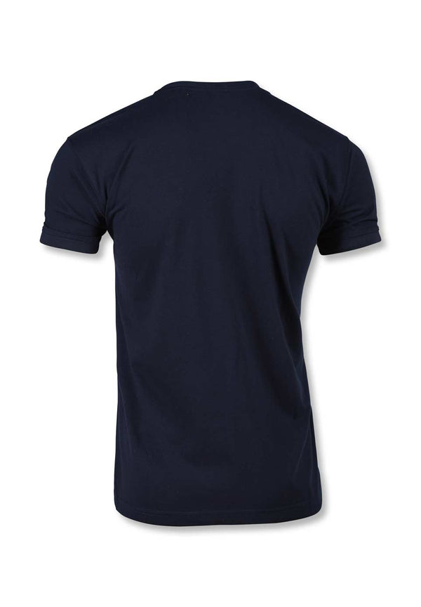 CLOUDY SHORT-SLEEVE T-SHIRT (NAVY-BLUE)