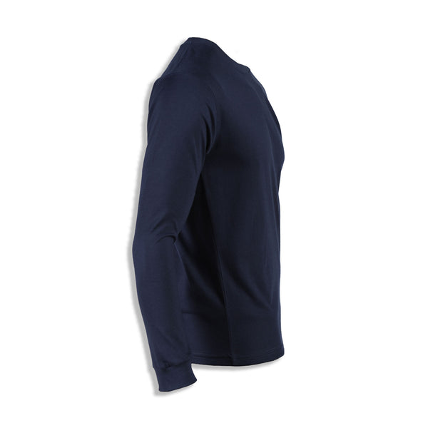 CLOUDY LONG-SLEEVE WITH CUFFS (NAVY-BLUE)