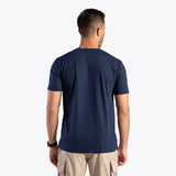 تي شيرت غائم بأكمام قصيرة (أزرق داكن)