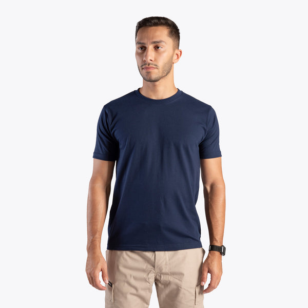 CLOUDY SHORT-SLEEVE T-SHIRT (NAVY-BLUE)