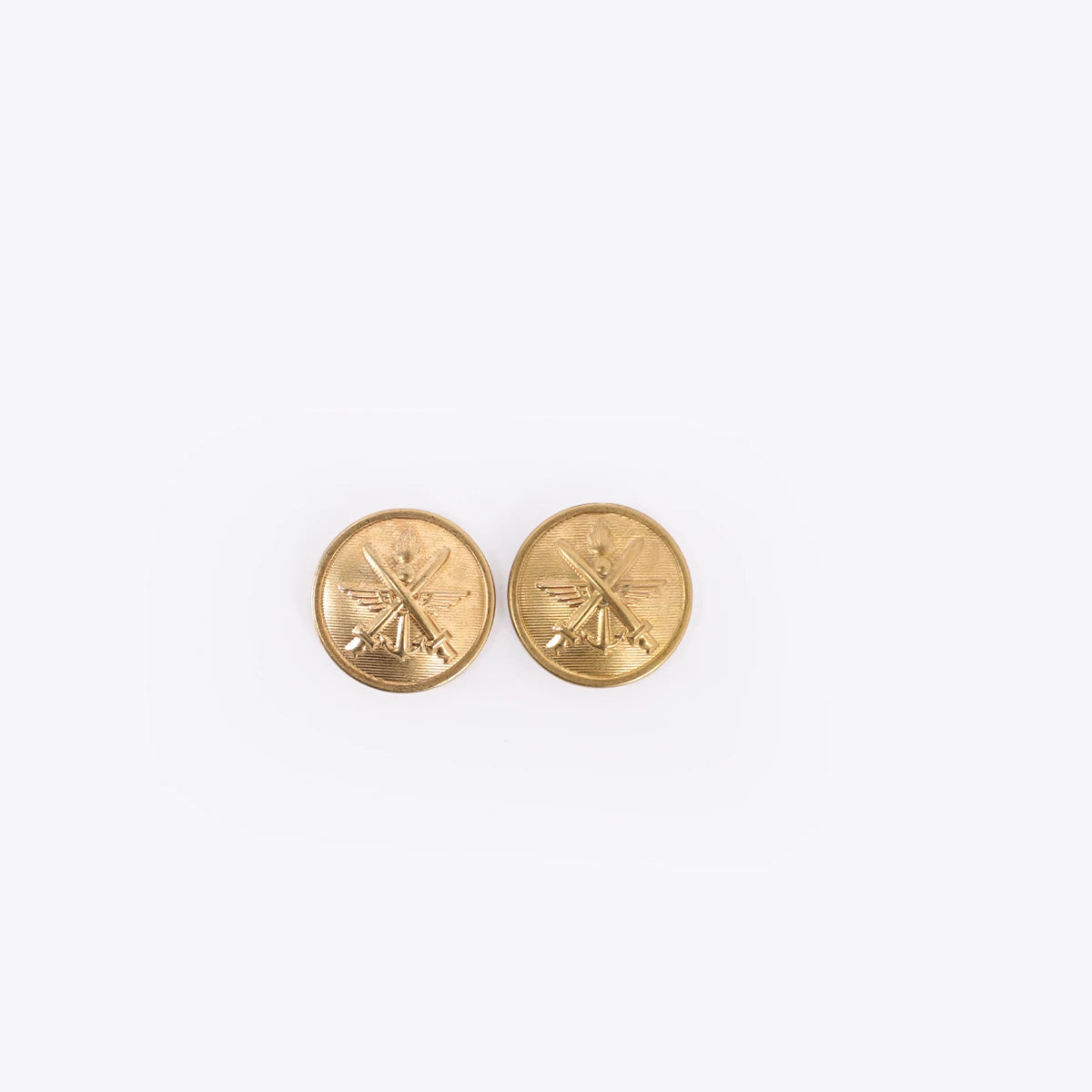 SMALL GOLD MILITARY OFFICERS BUTTON(GOLD)