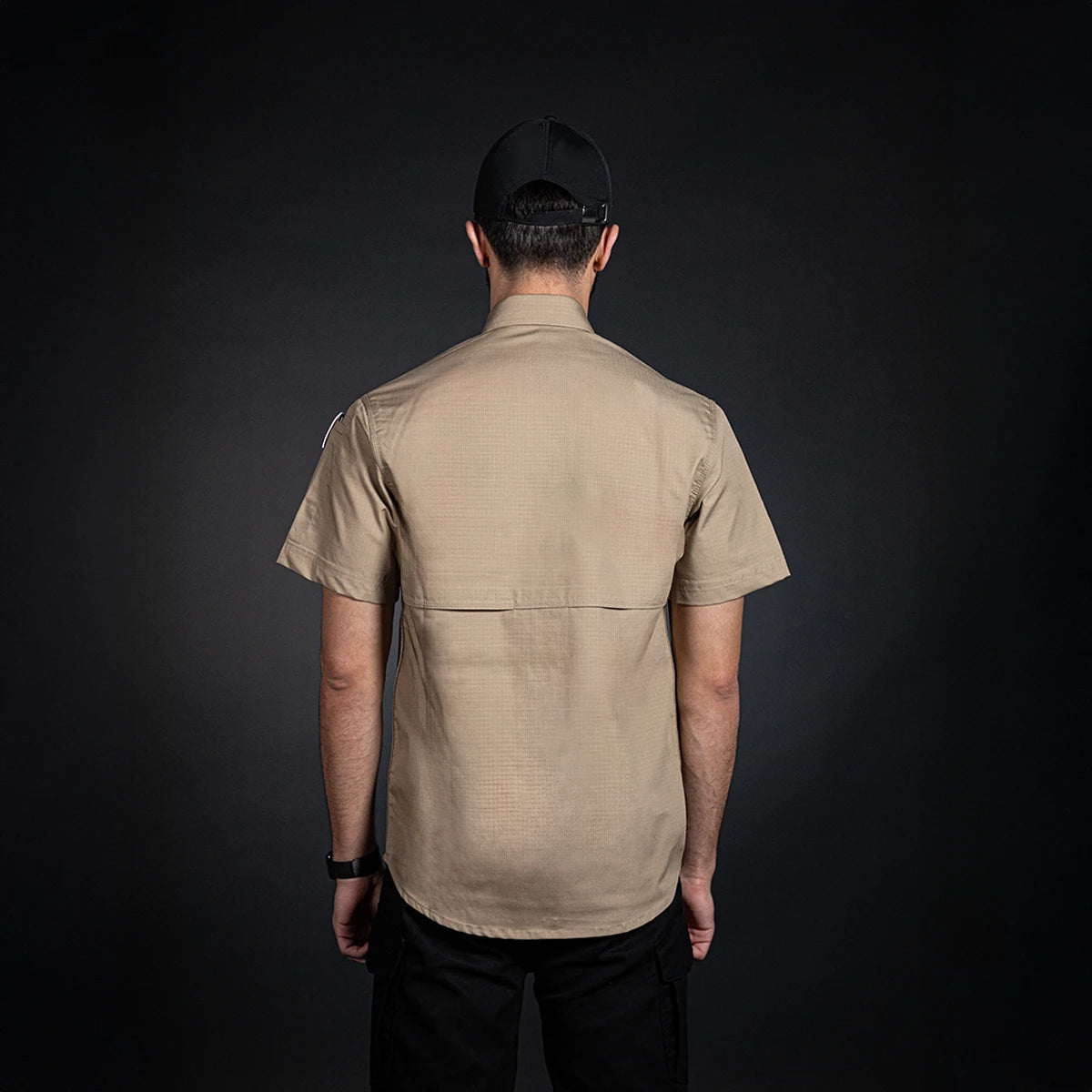 Men Tactical Shirt Short Sleeve (Beige)