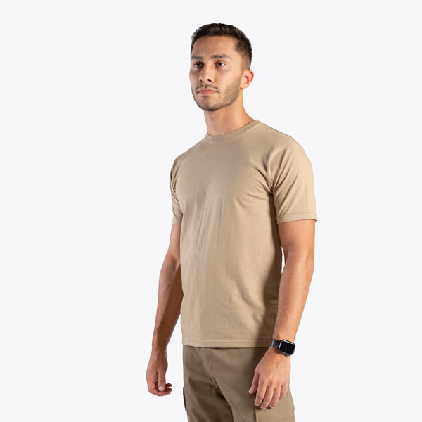 CLASSIC SINGLE TEE T-SHIRT (BEIGE)