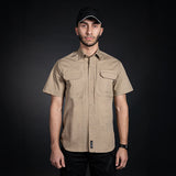 Men Tactical Shirt Short Sleeve (Beige)