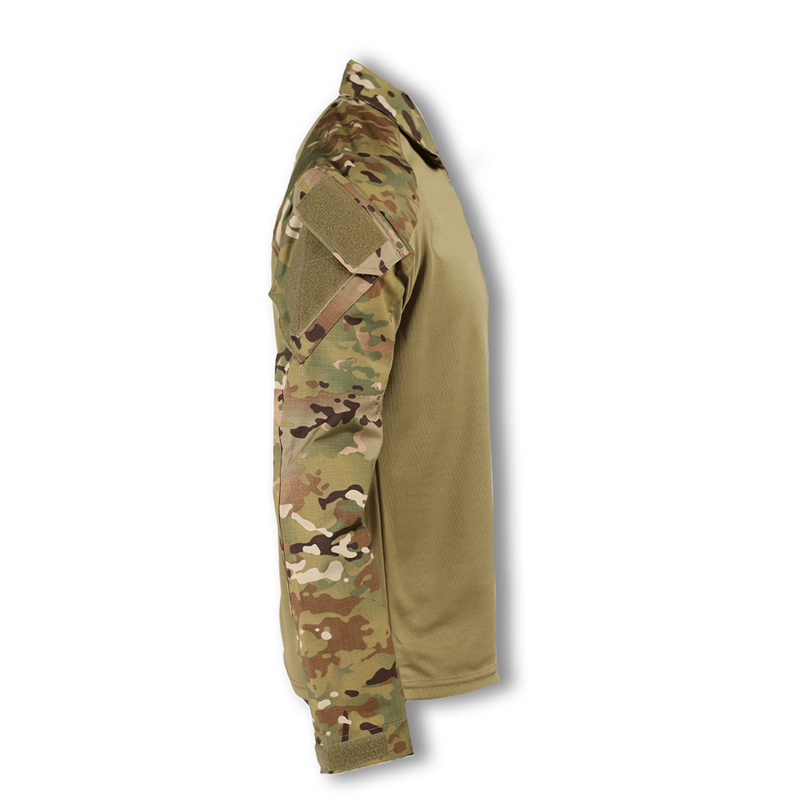 TACTICAL ZIP COMBAT SHIRT (MULTICAM )