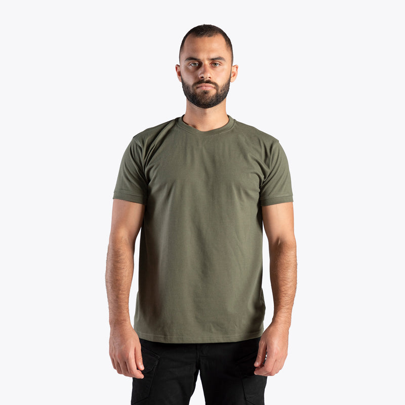 CLOUDY SHORT-SLEEVE T-SHIRT (OLIVE)