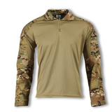 TACTICAL ZIP COMBAT SHIRT (MULTICAM )