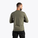 شيرت غائم بأكمام طويلة وأساور (زيتوني)