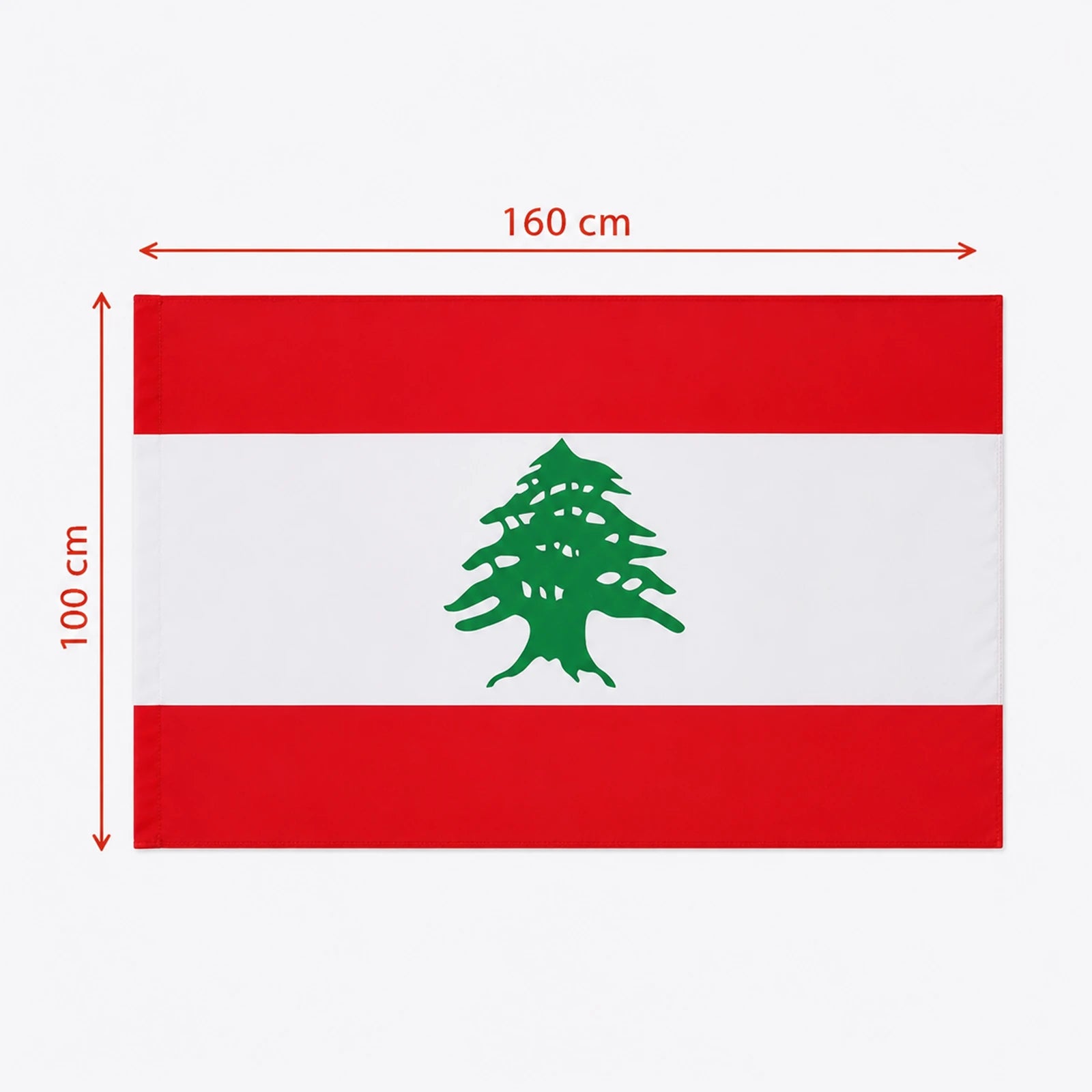 علم لبنان - ١٠٠×١٦٠ سم (ترجال)