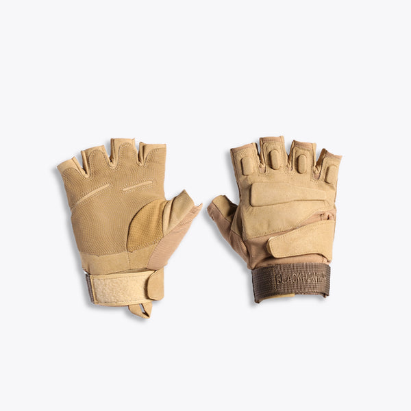 BLACK HAWK HALF GLOVES (BEIGE)