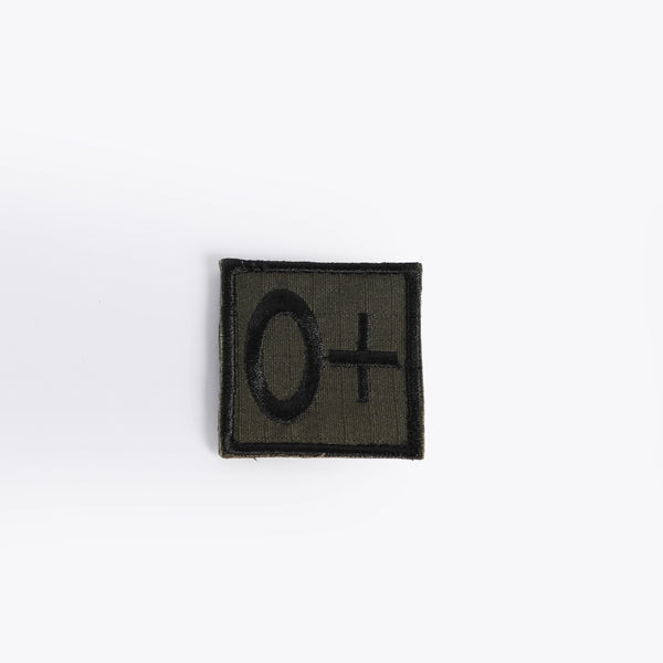 BLOOD TYPE BADGE - O+ (OLIVE)