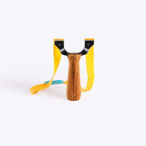 Slingshot with Wooden Handle(Chrome)