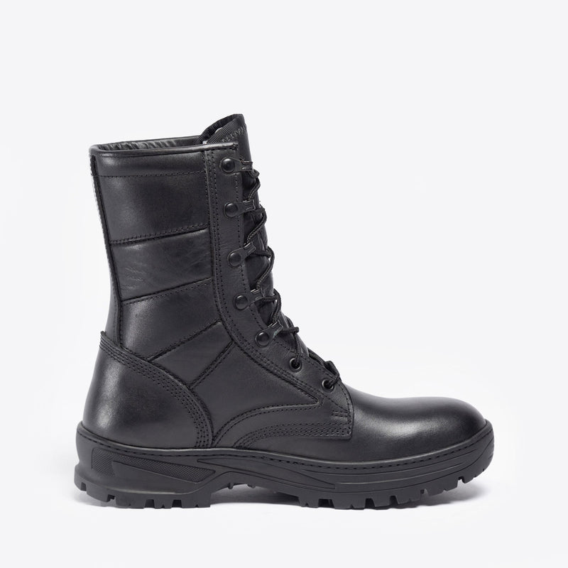 APPOLO FULL LEATHER BLACK BOOTS(BLACK)