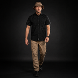 Men Tactical Shirt Short Sleeve (Black)