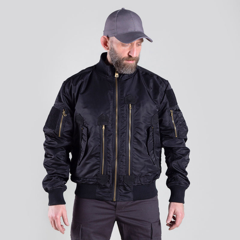 TACTICAL FLIGHT JACKET (BLACK)