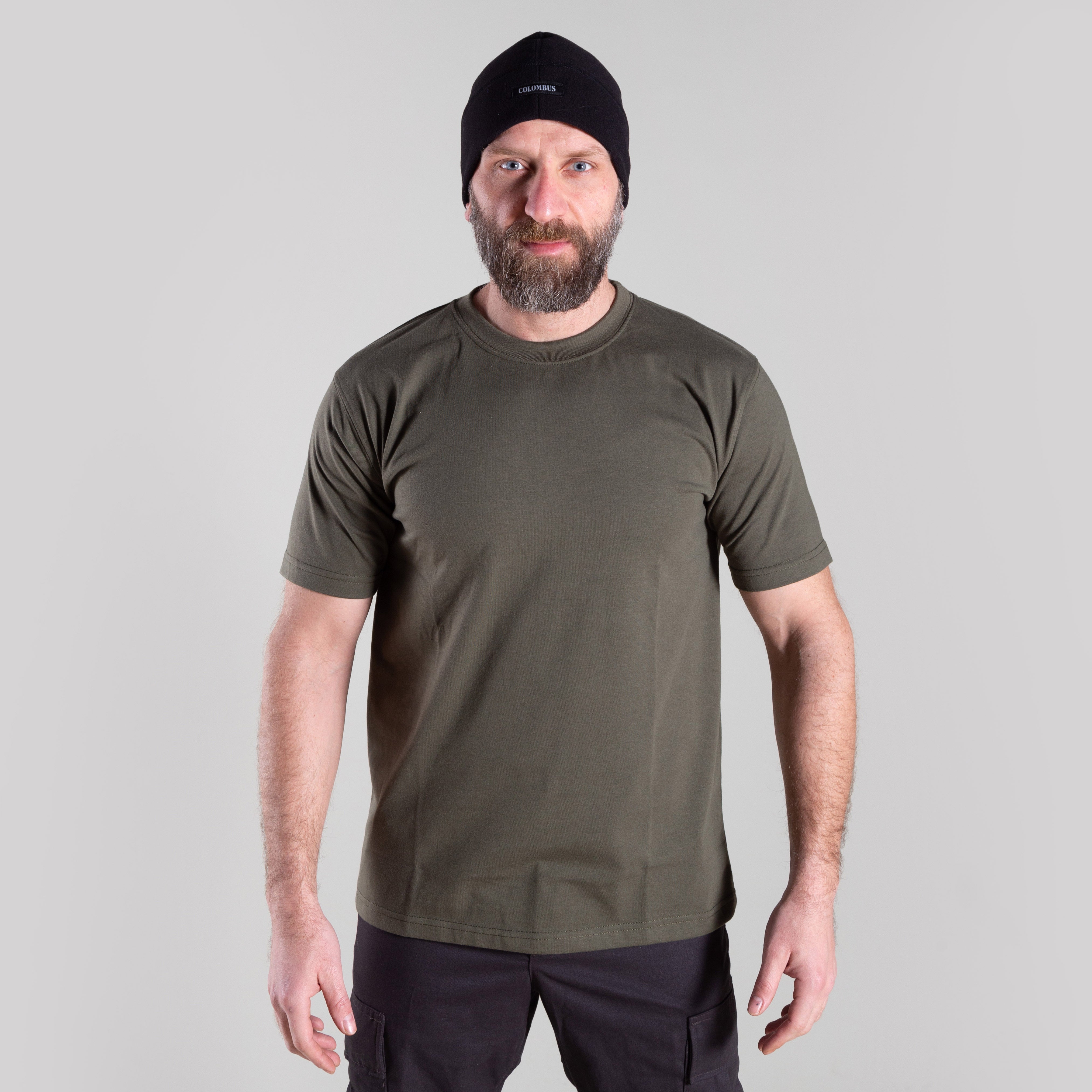 CLOUDY SHORT-SLEEVE T-SHIRT (OLIVE)