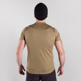 SHORT-SLEEVE MESH T-SHIRT (OLIVE)