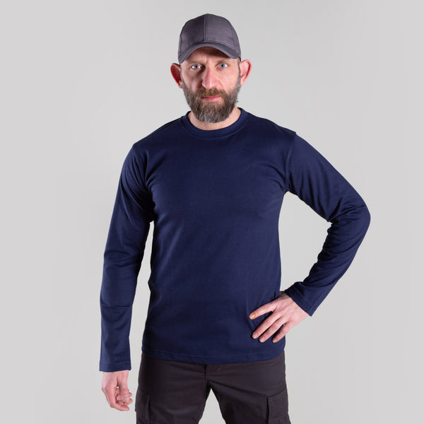 CLOUDY LONG-SLEEVE (NAVY-BLUE)