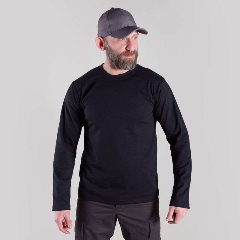 CLOUDY LONG-SLEEVE  (BLACK)