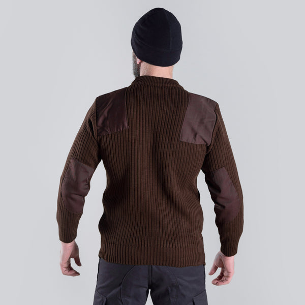 KNIGHT WOOLEN SWEATER (BROWN)