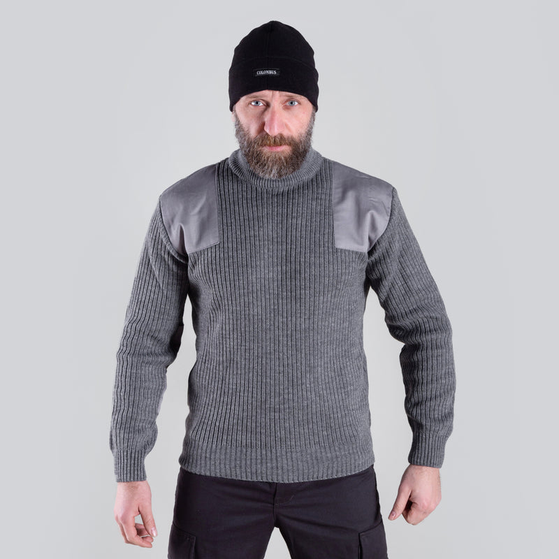 KNIGHT WOOLEN SWEATER (GREY)