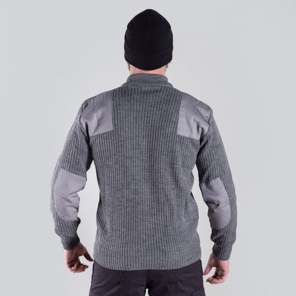 KNIGHT WOOLEN SWEATER (GREY)