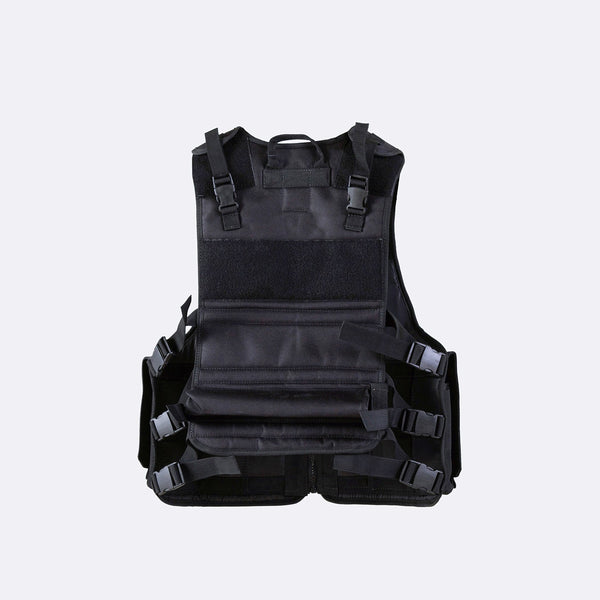 SWAT AK-47 VEST WITH PISTOL HOLSTER (BLACK)