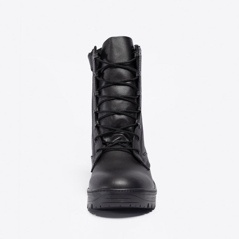 VIPER ZIPPERED  BOOTS(BLACK)