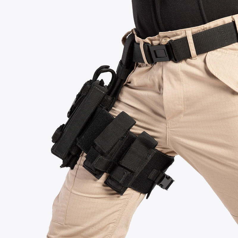 FLEXIBLE THIGH PISTOL HOLSTER (BLACK)