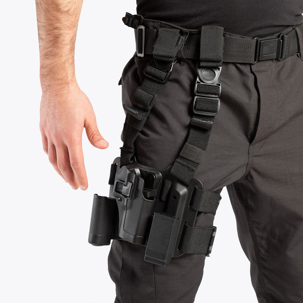 QT5202 - G17 THIGH HOLSTER (BLACK)