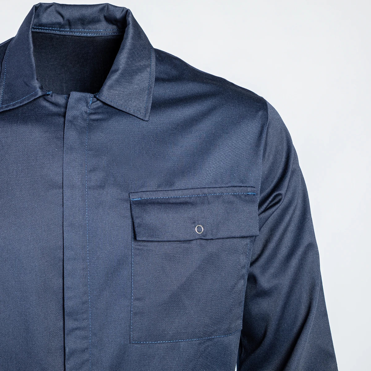 LONG-SLEEVE WORKER'S OVERALL (NAVY BLUE)