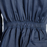 LONG-SLEEVE WORKER'S OVERALL (NAVY BLUE)