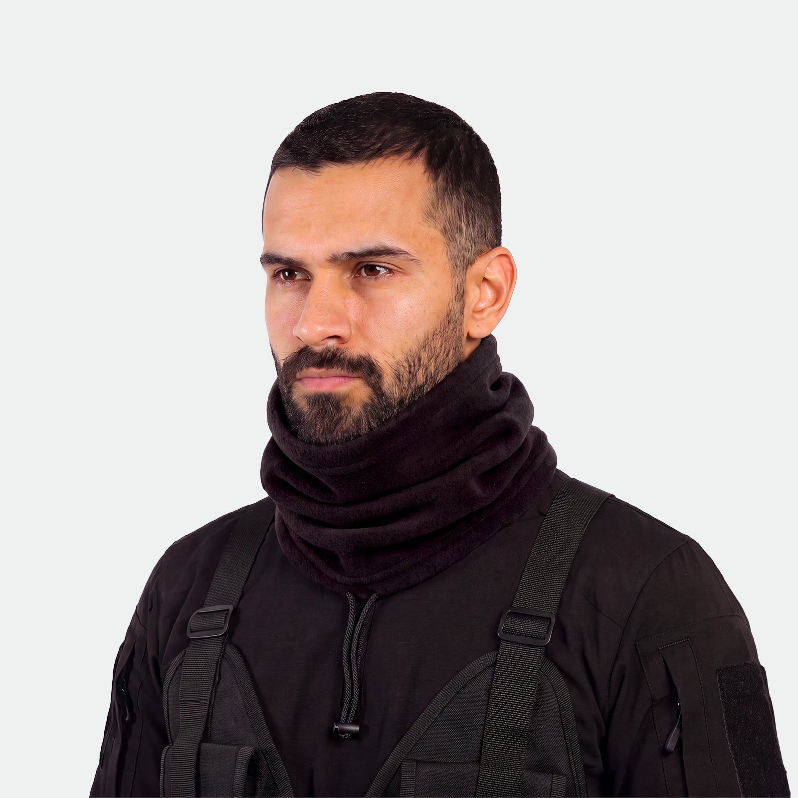 FLEECE NECK GAITER (BLACK)