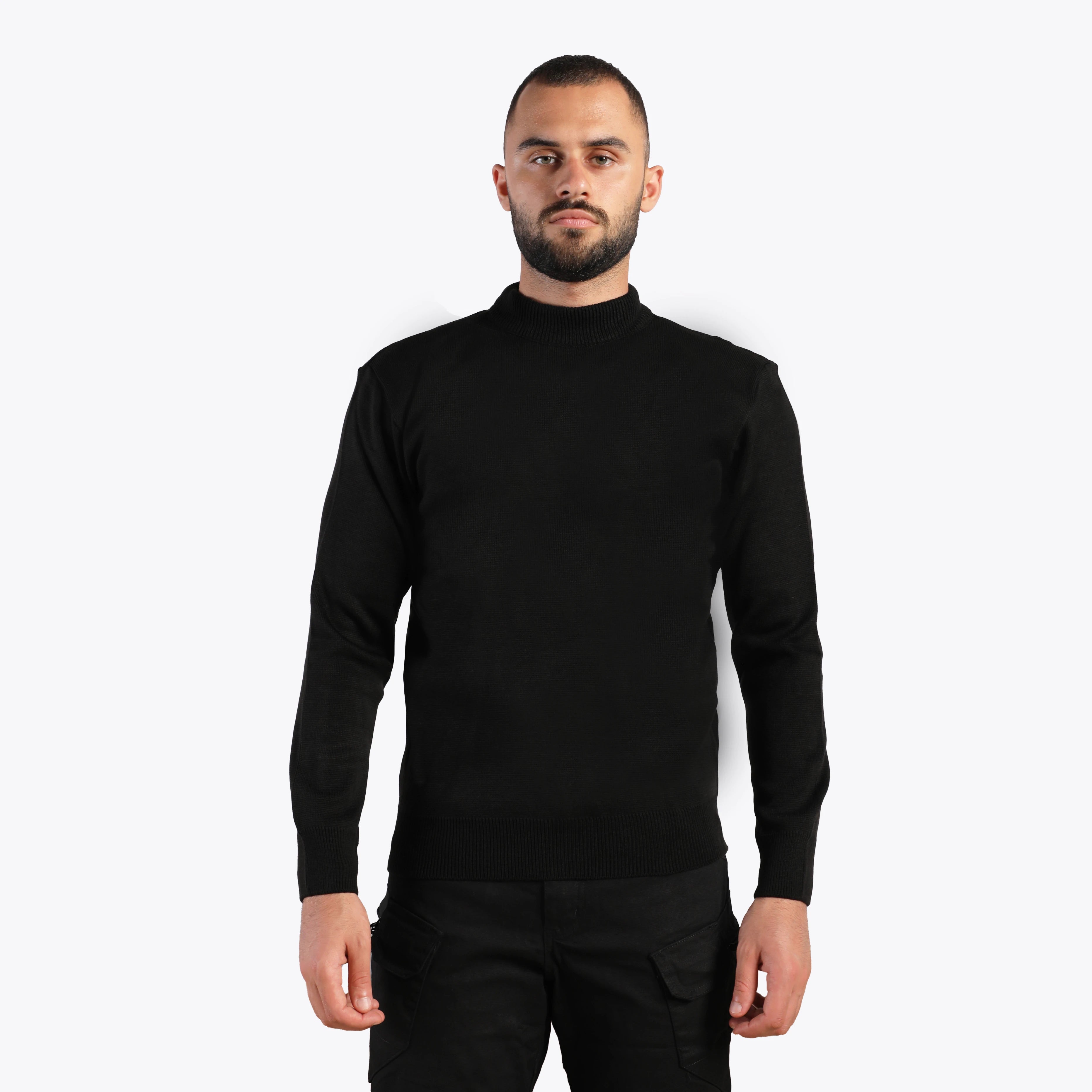 سترة صوفية خفيفة الوزن (أسود)