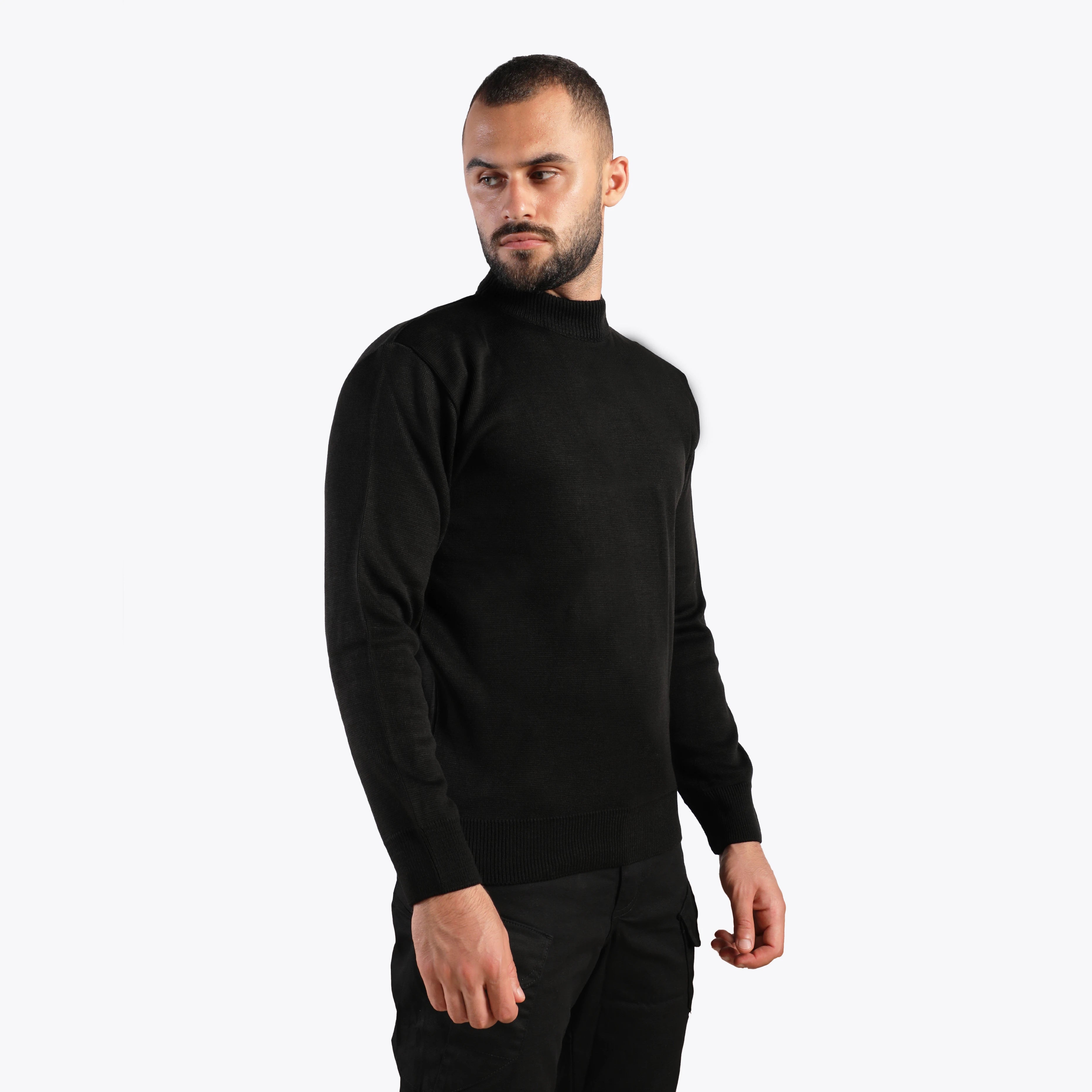 سترة صوفية خفيفة الوزن (أسود)