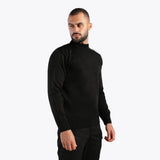 سترة صوفية خفيفة الوزن (أسود)