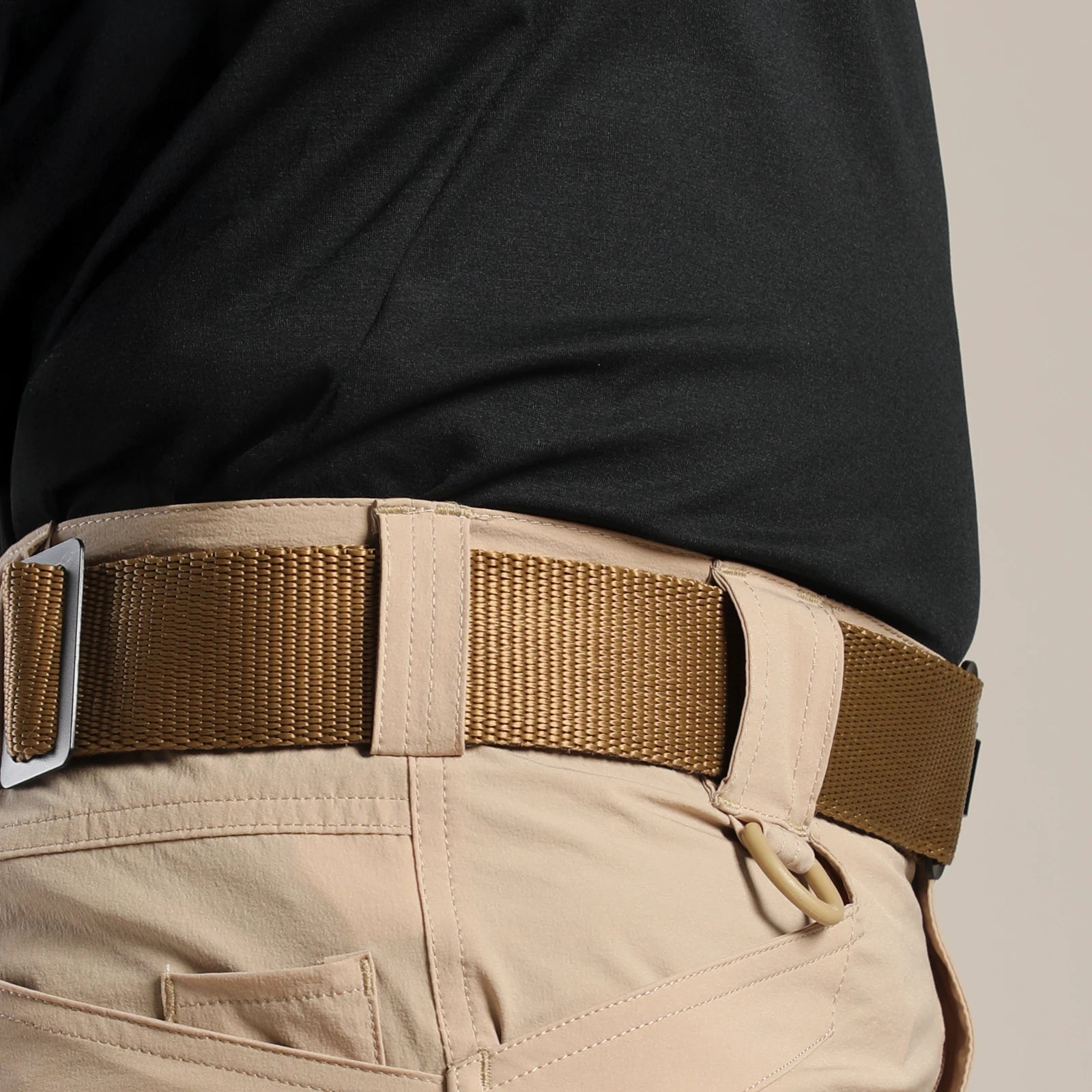 VALOR METAL BUCKLE BELT (BEIGE)