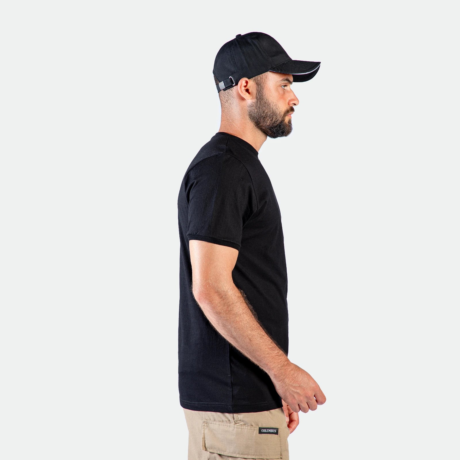 CASUAL SHORT SLEEVE T-SHIRT (BLACK)