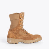 TACTICAL LEATHER BOOT WITH ZIPPER (COYOTE)