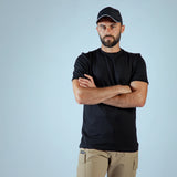 CASUAL SHORT SLEEVE T-SHIRT (BLACK)