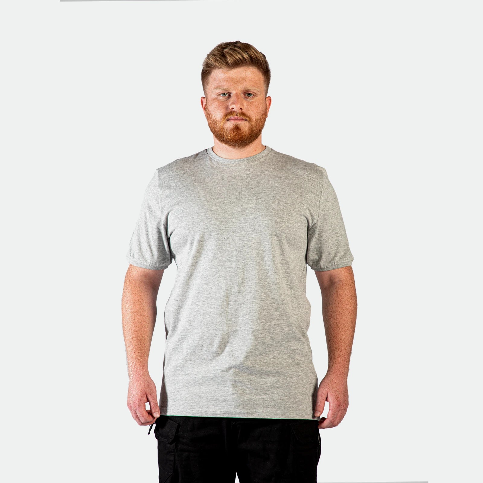 CASUAL SHORT SLEEVE T-SHIRT (GREY)
