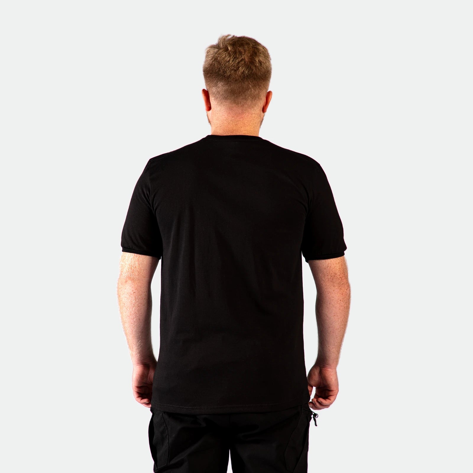 CASUAL SHORT SLEEVE T-SHIRT (BLACK)