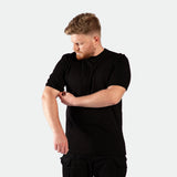CASUAL SHORT SLEEVE T-SHIRT (BLACK)