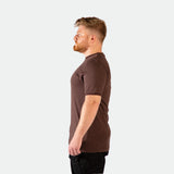 CASUAL SHORT SLEEVE T-SHIRT (BROWN)