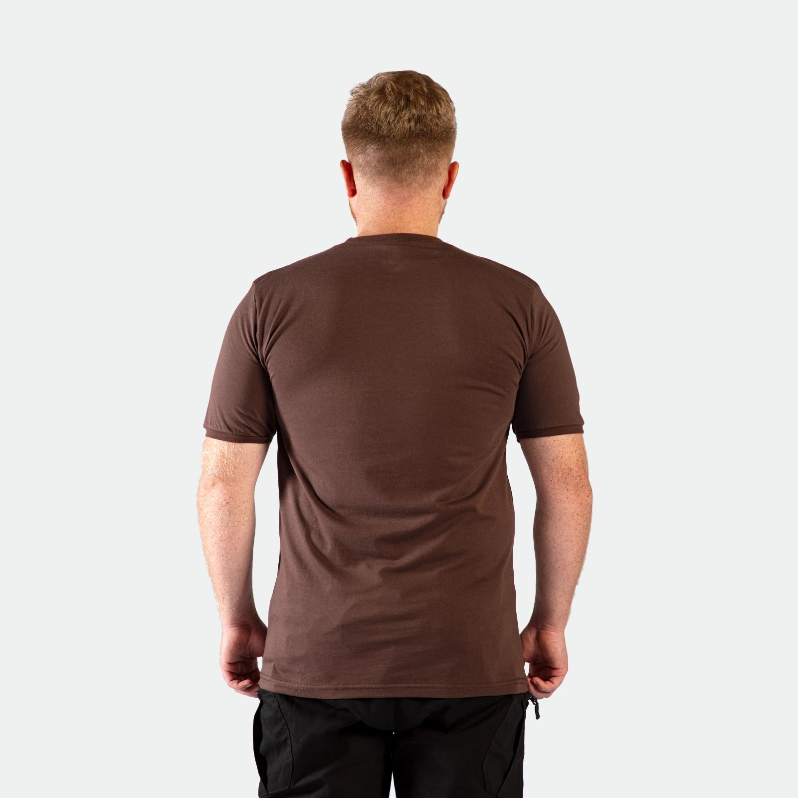 CASUAL SHORT SLEEVE T-SHIRT (BROWN)